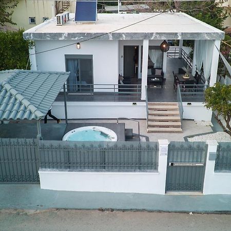 Seaside House In Nea Makriヴィラ エクステリア 写真